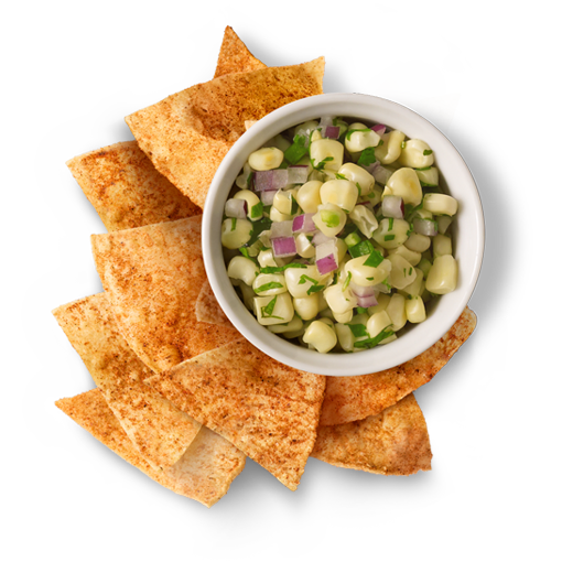 Chili Lime Chips & Roasted Chili-Corn Salsa